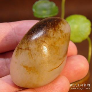 天然新疆和田玉聚黑皮白玉原籽原石玩料把件挂件疙瘩料 苏